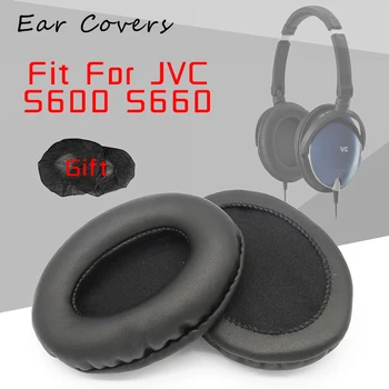 Tampoane pentru urechi Pentru JVC HA-S600 HA-S660 HA S660 S600 Căști Tampoanele de Înlocuire Cască Ureche Pad din Piele PU Burete Spuma