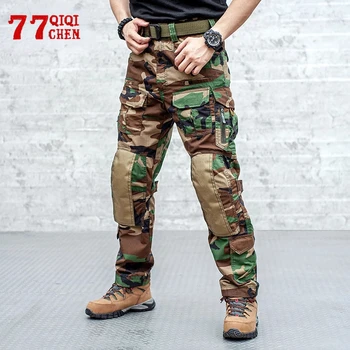 Oamenii IX2 de Luptă Tactice Pantaloni Impermeabil Militar Camuflaj Multi-Buzunar de Pantaloni de Marfă rezistent la Uzura CP Drumeții Pantaloni sex Masculin 4XL