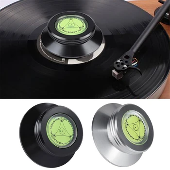 Universal 60Hz LP Vinyl Player Disc placă Turnantă Stabilizator cu Nivelul din Aliaj de Aluminiu Greutate Clemă Picătură de Transport maritim