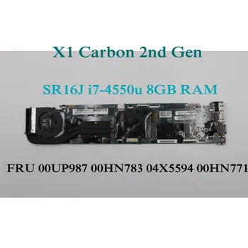 Aplicabile Lenovo ThinkPad X1 Carbon 2nd Gen Laptop Placa de baza Cu SR16J i7-4550u 8GB RAM 00UP987 00HN783 04X5594 00HN771