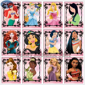 Disney Princess Diamant Pictura diy Plin de Diamante Incrustate goblen Kit Personaje de Desene animate pentru Copii Camera de zi Decor Acasă