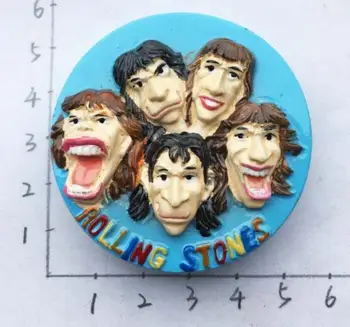 Trupa rock britanică Rolling Stones versiune Q a trei-dimensional creative de călătorie de suveniruri autocolante magnetice frigider